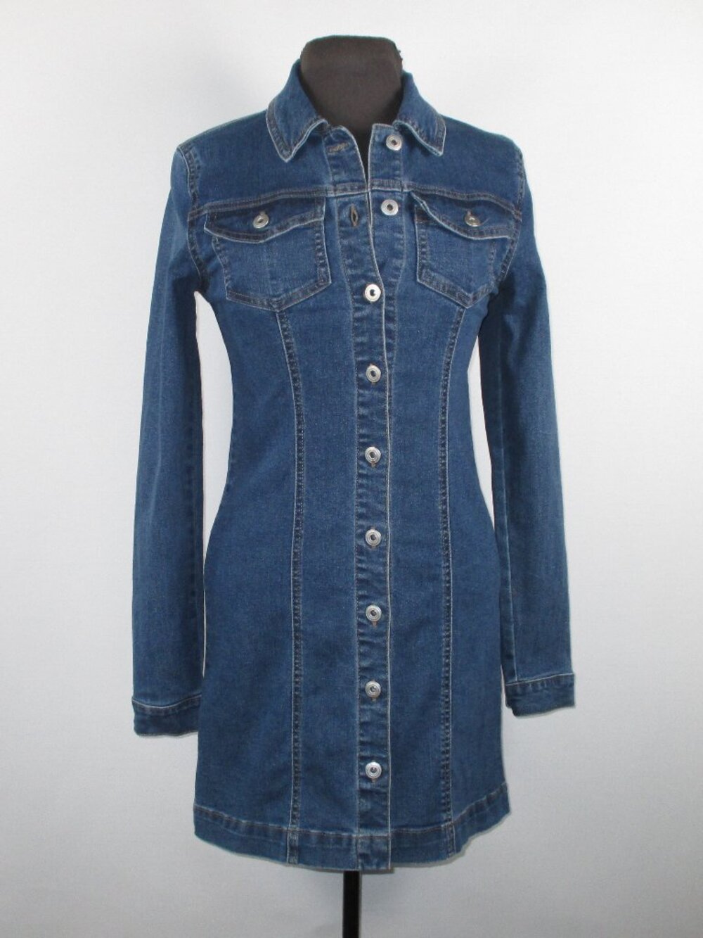 REGENERATION BY CELEBRITY PINK DENIM DRESS